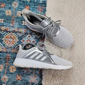 Adidas Shoes Khoe Run F36512 White Sliver Womens 7 Sneakers Trainers Running